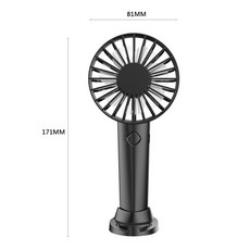 탁상용 선풍기 무소음 무선 미니 usb 충전형 사무실 무선 순환 조명 기어 접이식 테이블 4000m 벽걸이 L 공기 선풍기 냉각 데스크탑 리모컨, Mini Handheld Fan