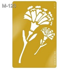康乃馨銅片浮雕藝術型版 型染版 浮雕模 銅片 消字板 模板 節日禮品 DIY手工藝, 1個, M-123