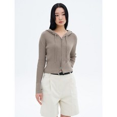 에잇세컨즈 8SECONDS 골지 후드집업 가디건 카디건 베이지 ONH210 IHX692