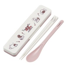 Skater 湯匙筷子組, 1個, 筷子+湯匙+湯匙架, 玩具貴賓犬