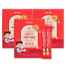 데일리원 베베키즈 어린이 홍삼 15g 30포, 3개, 450g