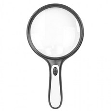 LED왕돋보기 125mm 대형렌즈 곤충 그림 책 확대경, 1개