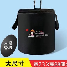 腳踏車前置掛包 腳踏車車筐車籃 電動車前車筐車簍 摺疊車山地車掛籃布籃單車籃子, 黑色小摩托布兜（有蓋防水）+底, 1個