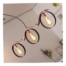 팬던트 3등 6770A-3 블랙골드 인테리어 식탁등 등기구