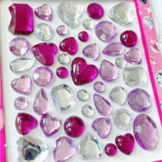 보석스티커 큐빅스티커 주얼리 접착 데코 스티커, 바이올렛, 1개, violet