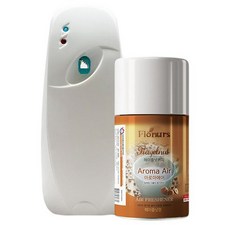 플로너스 자동분사기 + 아로마에어 실내용 방향제, 280ml, 1세트, 헤이즐넛커피
