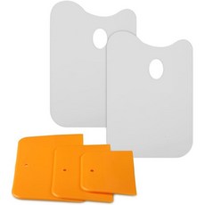 미나티 2개 14.5 x 10인치 플라스틱 가능한 필러 스프레더 도구 6인치 재사용 믹싱 위한 적용하기 자동 스프레더 필러 바디 5 바디 3개 필러를 4 자동차 바디 퍼티, 14.5 x 10 Inch