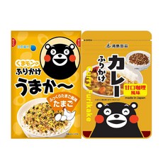 쿠마몬 후리가케 계란맛 카레맛 2종세트, 1개