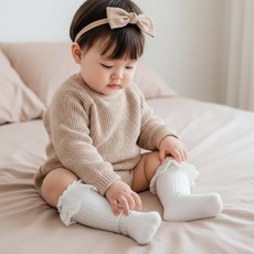 몽실이 러블리 레이스 양말 2종세트 유아 아동 니삭스