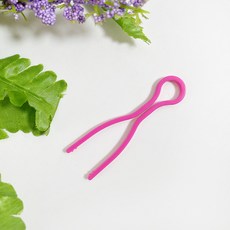 플라스틱 보빈클립 실클립 보빈클립 실밥 빠짐 방지 컬러, 로즈 레드, 7cm, 1개