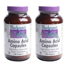 Bluebonnet 氨基酸素食膠囊, 120粒, 2個
