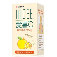 台灣武田 HICEE 愛喜C 維生素C 200mg 香甜橘子味 口嚼錠, 1個