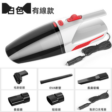 GURFOON 大功率有線車用手持吸塵器, 如圖, 白色（8588）