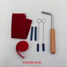 피아노 조율기 튜닝 악기 장비 수리 키트 공구, 1개, 기본 색상, 곧은 도구 7종 세트