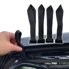 킹콩 루프백 고정 고리 루프랙 없이 장착가능, 4개, 블랙