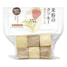 비오쿠라 쌀가루 쿠키 딸기 & 플레인 12개입, 1개