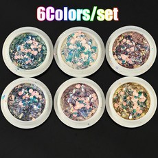 2013의 네온 형광체 안료 글리터 세트 네일 크롬 형광 파우더 12PCS 그라디언, MT039