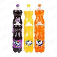 환타 파인1.5L+오렌지1.5L+포도1.5L 각2펫씩 총6펫, 6개, 1.5L