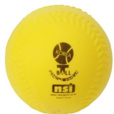 공인 티볼공 낱개 뉴스포츠 (둘레 10.5in-27cm), 노랑색