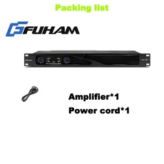 FUHAM SP750 디지털 파워 앰프 8옴 1U 2채널 노래방 무대 오디오 마이크 스피커, 03 black 220V