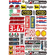 오토바이스티커 헬멧스티커 몬스터 레드불스티커 스쿠터 바이크 데칼 튜닝, 1개, 데칼 스티커 A151