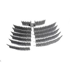 빌리지 펜스 및 게이트 세트 - 28mm 곡선형 팰리세이드 벽 길고 작은 섹션 PLA FDM 프린트 탁상 지형 테이블 탑 게임 모델 풍경용106094, 빌리지 펜스 및 게이트 세트 - 28mm 곡선형 팰리세
