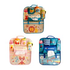 Baby童衣 汽車座椅收納袋 多用途寶寶用品掛袋 可放平板ipad 60377, 1個, 獅子