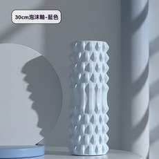 瑜伽滾筒 瑜珈按摩 多款瑜珈柱 瑜珈滾筒 瑜珈滾輪 瑜珈狼牙棒, 1個, 【普通加強月牙款空心】藍33CM, 藍