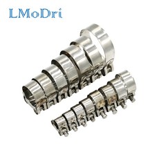 [호환제품] LMoDri 스테인레스 오토바이 배기 밴조 클램프 클립 (슬립온 타입 머플러용), 06 48mm51mm