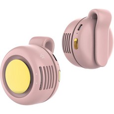 TFQXA1Z 휴대용 무검 선풍기 충전식 웨어러블 - 핸즈프리 허리 및 목 냉각 3단 속도 6시간 런타임 USB-C 고속 충전녹색, Pink, 핑크