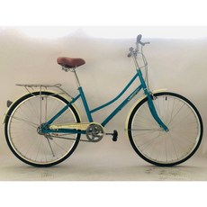 USMAY CITY1.0 SHIMANO 26吋單速淑女車 - 城市休閒通勤平把車 (組裝到好), 1個, 灰色+灰色菜籃