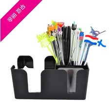 투명 디스펜서 스트로우 커피 카페용품, 1개, B. 검은색