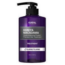 쿤달 허니 앤 마카다미아 헤어 트리트먼트 일랑일랑향, 718ml, 1개