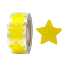 다이아몬드 골드 별 스타 스티커 500매, 1개, 골드(S2208)스타