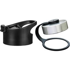 손잡이가 없는 물병 뚜껑 2개 - 플립플롭 및 스테인리스 스틸 누수 방지 단열 짐 병 넓은 입병용 플립 12-64온스의 대부분의 스포츠 물병과 호환 가능