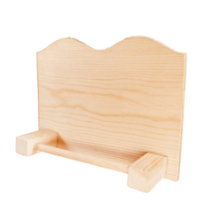 小型-松木毛巾架︱蝶古巴特 拼貼 彩繪 木器 素胚 原胚 DIY 美勞 幼兒園 安親班 手作材料︱麥手作, 木色, 1個