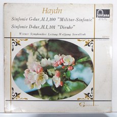 하이든 교향곡 제100번 군대 & 101번 시계 - 울프강 자발리시 자켓EX+얼룩 음반EX+잔기스 LP초음파세척
