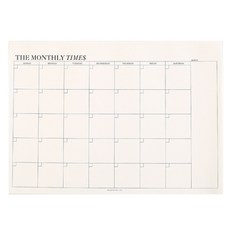 THE MONTHLY TIMES 規劃日誌, 月計劃, 1個