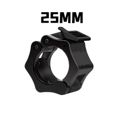 2개입 25/28/30mm 퀵 릴리즈 바벨 클램프 스핀 락 칼라 웨이트 클립 및 근력 훈련용, 04 1PC black-25mm