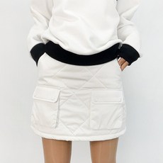 투솜 여성겨울골프스커트 패딩골프스커트 여자골프스커트 겨울골프웨어 골프패딩스커트 프리미엄 광택 퀼팅 여성 골프 화이트 블랙 겨울 폭신 패딩치마 큐롯 에이치