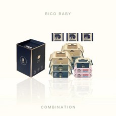 RICOBaby 新生兒濕紙巾禮盒組 12件組 - 新生兒禮品/送禮首選, 70抽, 65gsm
