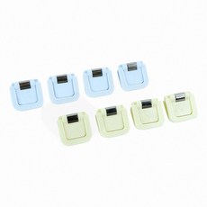 책상정리 다용도메모클립 사진 영수증꽂이 와이어 미니집게 4p 사무실용품, 옐로우