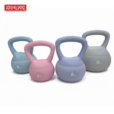 동화스포츠 홈짐 무소음 소프트 케틀벨 [동화스포츠 공식 제품], 1개, 4kg, 인디 핑크