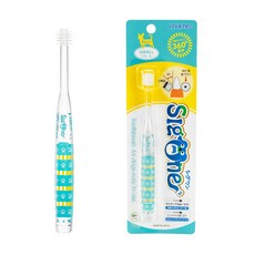 시그원 콤팩트 애견 칫솔 360도 초극세모 스몰, 1개, 블루