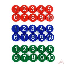 꿈꾸는비 숫자 자석 교구 수학교구, 파랑