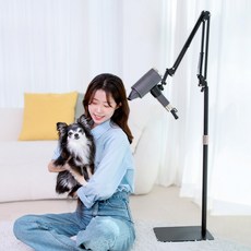 전 제품호환 편하데이 높이조절 드라이기 거치대 스탠드, 블랙, 1개