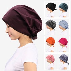 미용실 두건 외출모자 비니 시술 파마 헤어캡 염색모자 HT03, HT03 진핑크