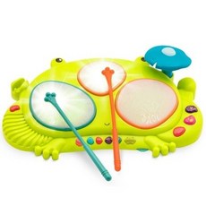[브랜드B] 개구리 드럼 B. toys Frog Drum Set Ribbit-tat-tat, 본품 1p, 1개