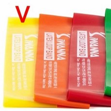 라텍스 루프밴드 1단계 옐로우 요가밴드 운동밴드