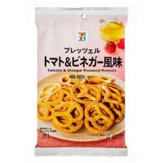 일본편의점 세븐일레븐 프레첼 토마토 비네거맛 과자 스낵 40g 3개